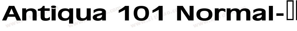 Antiqua 101 Normal字体转换